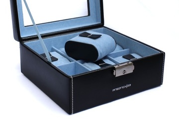 Кожаный футляр для 6 часов Bond, стекло, деталь