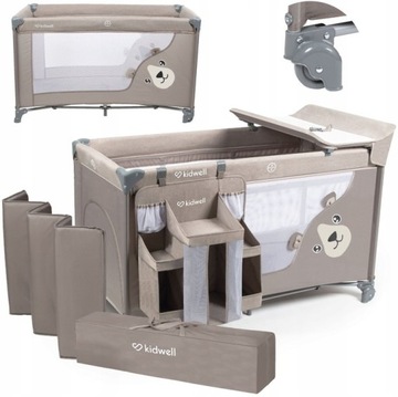 ŁÓŻECZKO TURYSTYCZNE KOJEC + AKCESORIA KIDWELL BLISSY 3w1