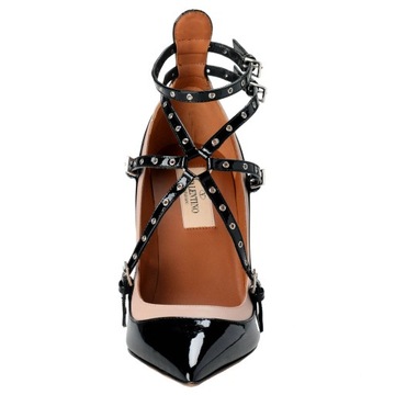 VALENTINO GARAVANI черные лакированные туфли на шпильке, размер 36