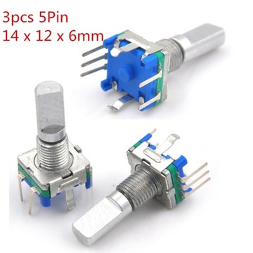 3 sztuk wał 6mm otwór 7mm 5Pin D wał 20 punktów za