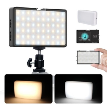 Moman ML8RC Lampa wideo RGB LED z powerbankiem
