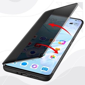 Чехол для Huawei Nova 12i | КОЖАНАЯ ОБИВКА SMART VIEW С КЛАПАНОМ | Случай