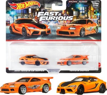 Hot Wheels Premium 2 Pack 2021 TOYOTA GR SUPRA / TOYOTA SUPRA FAST&FURIOUS