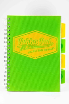 Kołozeszyt PUKKA PAD Neon B5 zielony w kratkę