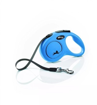 Flexi New Classic Smycz Automat Taśma S 5m Blue