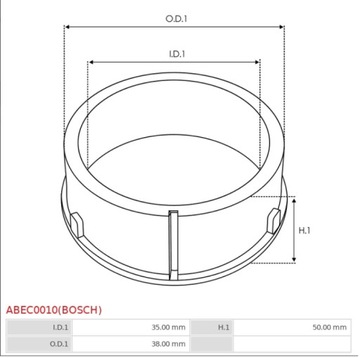 Сальник подшипника генератора ABEC0010(BOSCH)
