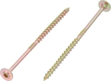 СТОЛЯРНЫЕ ВИНТЫ ПО ДЕРЕВО 8x340 TORX ШАЙБА С ПЛАСТИННОЙ ГОЛОВКОЙ 50 шт.