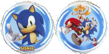 Balon foliowy urodziny Sonic niebieski