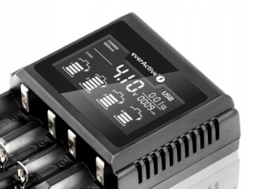 ЗАРЯДНОЕ УСТРОЙСТВО EverActive UC-4000 Литий-ионный Ni-MH AA AAA