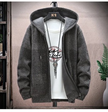 2023 Autumn Korean style Hooded Men's Sweater mens