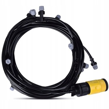 ДОЖДЕВАЯ ВОДНАЯ ЗАВЕСА ТУМАННЫЙ ШЛАНГ СИСТЕМА ОРОШЕНИЯ САДОВЫЙ НАБОР 10м