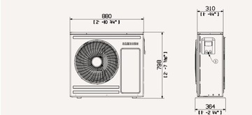 МОНОБЛОЧНЫЙ ТЕПЛОВОЙ НАСОС Samsung 5/5KW 1-FZ