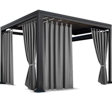 Занавески для террасы 155x200 садовая занавеска на водонепроницаемых брекетах