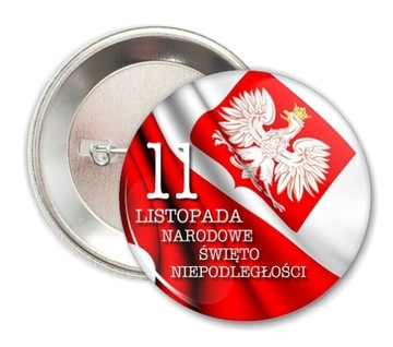 PRZYPINKI NARODOWE KOTYLIONY 11 LISTOPADA POLSKA 20 sztuk