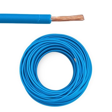 Przewód instalacyjny neutralny linka H07V-K LGY 1×16 450/750V 1mb niebieski