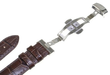 КОРИЧНЕВЫЙ КОЖАНЫЙ РЕМЕШОК ДЛЯ ЧАСОВ ATLANTIC 20 мм