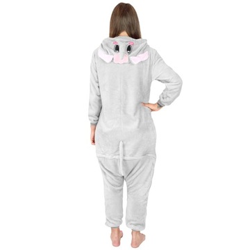 KOSTIUM ONESIE KIGURUMI CIEPŁA PIŻAMA JEDNOCZĘŚCIOWA ZAPINANA ZAMEK DRES M