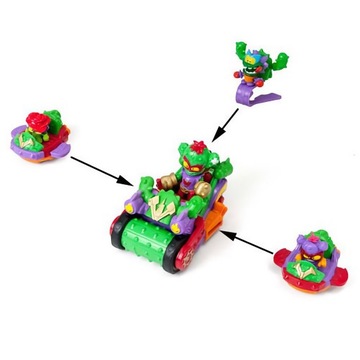 АВТОМОБИЛЬ SUPER THINGS ZINGS SERIES 8 С ШИПОВЫМИ РОЛИКАМИ