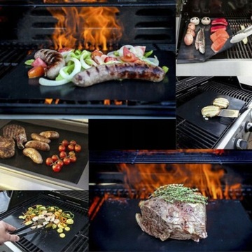 2x ТЕФЛОНОВЫЕ КОВРИКИ ДЛЯ ГРИЛЯ И ЗАПЕЧКИ