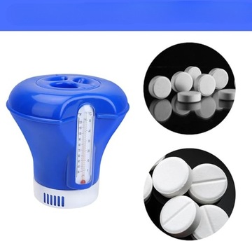 Большой контейнер-дозатор для хлорсодержащих химикатов для бассейна, 20 СМ