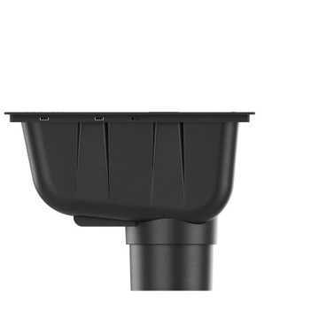 ВЕРТИКАЛЬНЫЙ ОТСЕЧИТЕЛЬ ЖЕЛОБА, смотровая камера, ЧЕРНЫЙ очиститель желобов