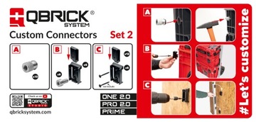 Набор нестандартных соединителей QBRICK SYSTEM, 2 адаптера