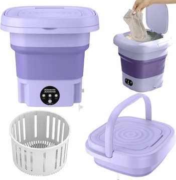 СКЛАДНАЯ МИНИ-ПОРТАТИВНАЯ СТИРАЛЬНАЯ МАШИНА, 8 Л