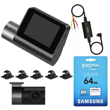 Wideorejestrator na PREZENT 70MAI a500s +RC06 +kit