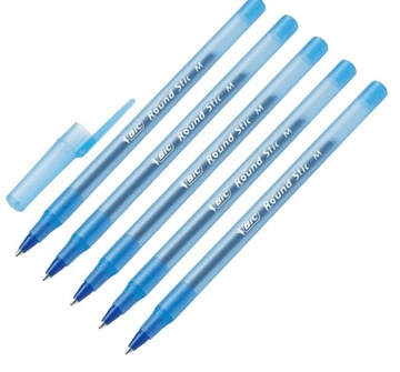 Długopis BIC Round Stick niebieski 5 sztuk