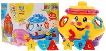 Горшок для сортировочного блока. Он светится. Игра водит.