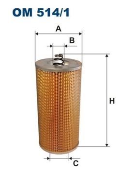 ФІЛЬТЕР МАСЛА FILTRON OM 514/1 