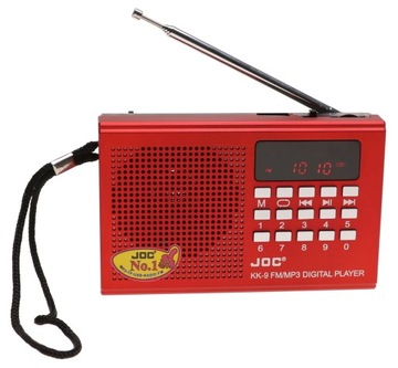 Radio PRZENOŚNE Cyfrowe Małe FM Bluetooth MP3 USB 3075