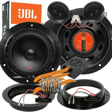 JBL STAGE2 604C GŁOŚNIKI SKODA OCTAVIA 2 1Z PRZÓD