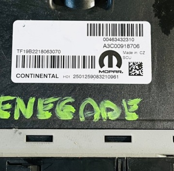 МОДУЛЬ КОНТРОЛЛЕРА JEEP RENEGADE ADBLUE A3C00918706