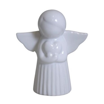 ANIOŁ ANIOŁEK STRÓŻ FIGURKA FIGURA CERAMICZNA DEKORACJA SERCE NA PREZENT