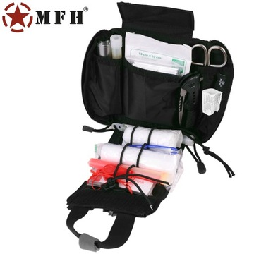 НАБОР FIRST KIT МЕДИЦИНСКИЙ БАК ТРАВМА MFH, ЧЕРНЫЙ