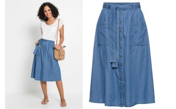 BONPRIX _ZT 51H SPÓDNICA JEANSOWA MIDI _/ 40