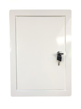 DRZWICZKI METALOWE REWIZYJNE BIAŁE 10X15 OCYNK