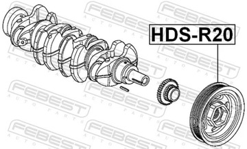 KOLO ŘEMENICE KLIKOVÉ HŘÍDELE OJNICE HONDA ACCORD HDS-R20