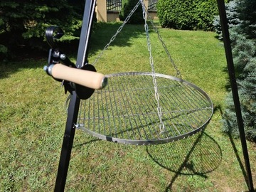 КАТУШКА ДЛЯ ГРИЛЯ С РУКОЯТКОЙ И ХРЕПОВКОЙ