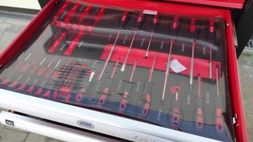 ИНСТРУМЕНТАЛЬНЫЙ ШКАФ ТЕЛЕЖКА ДЛЯ МАСТЕРСКОЙ НЕМЕЦКОЙ КОМПАНИИ ATROX, 379 предметов, 7 ЯЩИКОВ