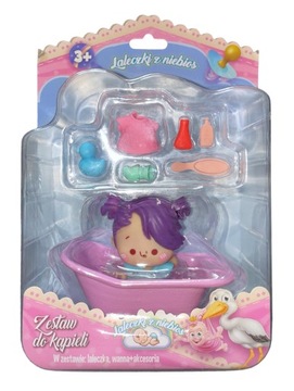 LALECZKA Z NIEBIOS ZESTAW DO KĄPIELI MINI LALKA