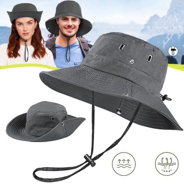KAPELUSZ PRZECIWSŁONECZNY, KAPELUSZ TREKKINGOWY, OCHRONA PRZED UV, CZAPKA