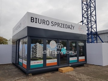 Pawilon Kontener HANDLOWY BIUROWY GASTRONOMICZNY MOBILNY USŁUGOWY