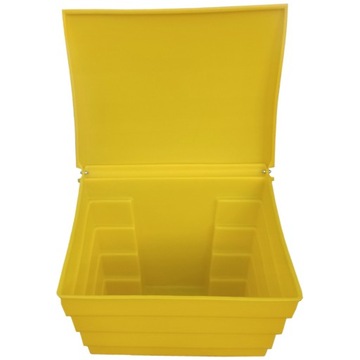 Pojemnik na piasek sól sorbent - żółta skrzynia - 70L/100KG