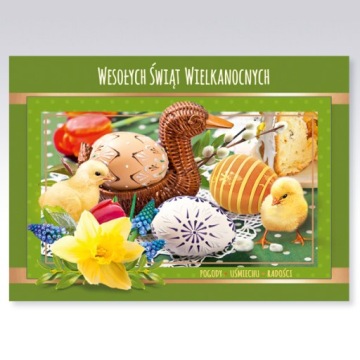 KARNET LAURKA KARTKA WIELKANOC PRZESTRZENNA