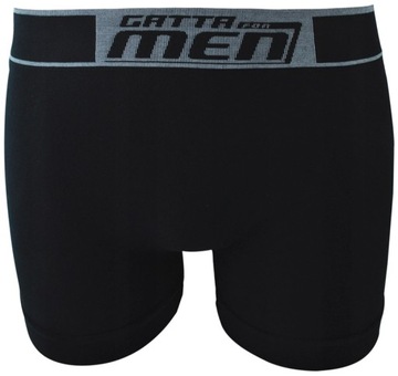 6 X GATTA BOXER BOKSERKI MĘSKIE BAWEŁNA BIAŁE CZARNE XL