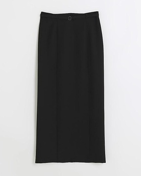 RIVER ISLAND CZARNA PROSTA MAXI SPÓDNICA AN9 NG3__XL