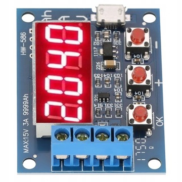 ТЕСТЕР ЕМКОСТИ АККУМУЛЯТОРА ДЛЯ литий-ионных элементов 18650