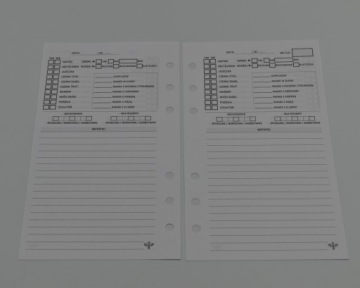 Блокнот по пчеловодству ВСТАВКИ ульевые карточки - формат А6